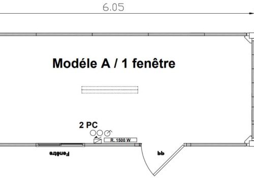 Plan Modèle A 1 fenetre