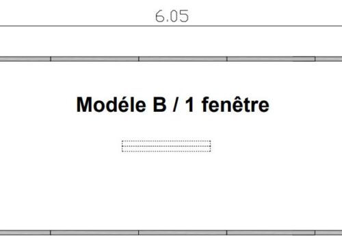 Plan Modèle B 1 fenetre