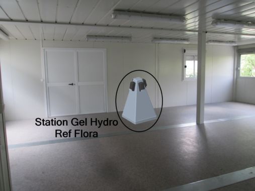 Refectoire avec Station Gel Hydro ref Flora 2
